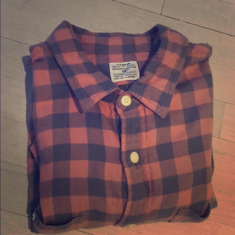 Jcrew Size L casual flannel